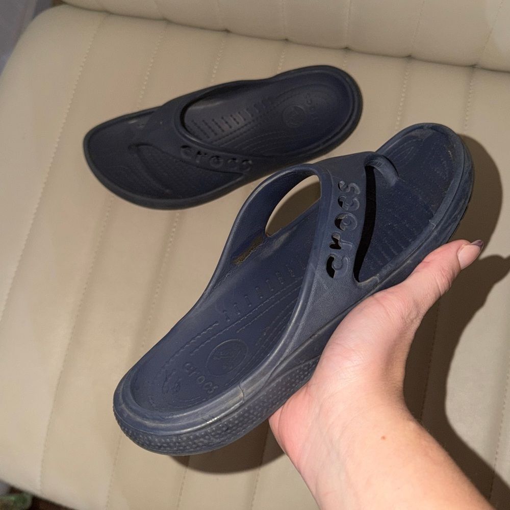 Crocs Navy Blue Flip Flops